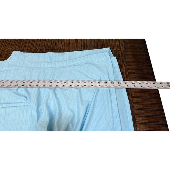 ATHLETA |  Pacifica Ruched Rash Guard 1/2 Zip Top Light Blue Sz XL - Picture 7 of 8